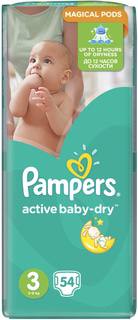 Подгузники Pampers Active Baby-Dry 3 (5-9кг) 54 шт.