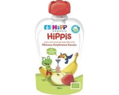 Пюре Hipp «Hippis» Яблоко, клубника, банан с 6 мес. 100 г (пауч)