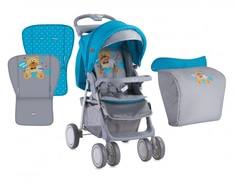 Коляска прогулочная Lorelli «Foxy» Blue&Grey Hello Bear