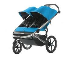 Коляска беговая Thule «Urban Glide-2» для двойни голубая