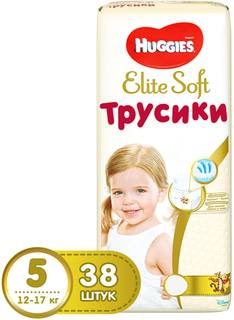 Трусики-подгузники Huggies Elite Soft 5(12-17 кг) 38 шт.