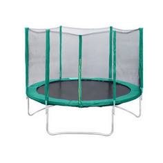 Батут с защитной сеткой КМС «Trampoline 8» d 2,4 м