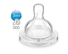 Соска Philips AVENT «Classic+» силиконовая средний поток 3 мес.+, 2 шт.