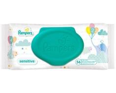 Влажные салфетки Pampers «Sensitive« со сменным блоком, 56 шт.