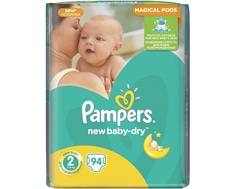 Подгузники Pampers New Baby 2 (3-6 кг) 94 шт.