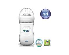 Бутылочка для кормления Philips AVENT «Natural» с силиконовой соской 1 мес.+, 260 мл