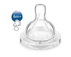 Соска Philips AVENT «Classic+» силиконовая для густых жидкостей 6 мес.+, 2 шт.