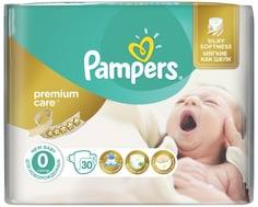 Подгузники Pampers Premium Care 0 (1-2,5 кг) 30 шт.