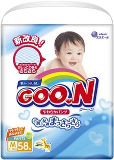 Трусики-подгузники Goo.N М (7-12 кг) 58 шт. Goon.