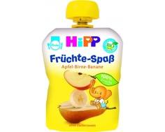 Пюре Hipp Яблоко, груша, банан с 6 мес 90 г (пауч)