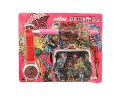 Набор для девочки Monster High с кошельком и часами