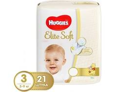 Подгузники Huggies Элит Софт 3 (5-9 кг) 21 шт
