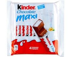 Шоколад молочный Kinder Chocolate Maxi 21 г 4 шт.