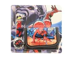 Набор для мальчика Disney «Человек-паук» с кошельком и часами