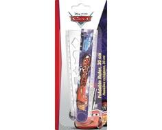 Линейка Disney Cars раскладная с трафаретом 30 см