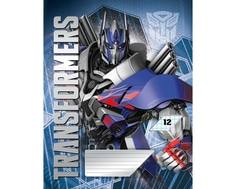 Тетрадь в линейку Transformers 12 листов в ассортименте