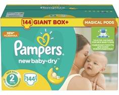 Подгузники Pampers New Baby-Dry 2 (3-6 кг) 144 шт.