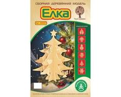 Сборная модель Wooden Toys «Новогодняя елка с Игрушками» деревянная