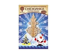 Сборная деревянная модель Wooden Toys «Елочная игрушка: Снежинка 6»