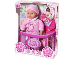 Кукла интерактивная LokoToys «Tiny Baby» с дополнительным платьем 30 см