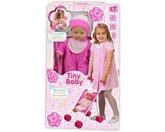 Кукла LokoToys «Tiny Baby: На прогулке» с коляской 30 см