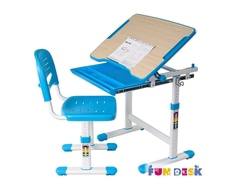 Комплект мебели FunDesk «Piccolino» стол 66х47 см и стул голубой