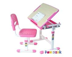Комплект мебели FunDesk «Piccolino» стол 66х47 см и стул розовый
