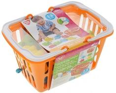 Игровой набор PlayGo «Транспортые игрушки» в корзине