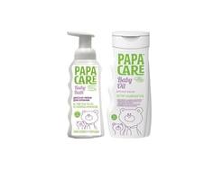 Набор Papa Care пенка для купания 250 мл + масло для очищения, увлажнения и массажа 200 мл