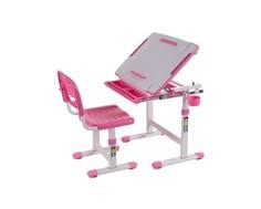 Комплект мебели FunDesk «Bambino» стол 66х47 см и стул розовый