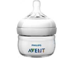 Бутылочка для кормления Philips AVENT «Natural» с силиконовой соской 0+, 60 мл.