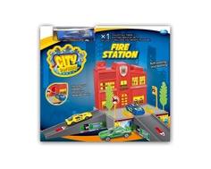 Игровой набор Dave Toy «Пожарная станция» с 1 машинкой