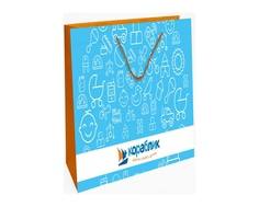 Подарочный пакет Кораблик 45x36 см