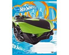 Тетрадь в линейку Hot Wheels 12 листов в ассортименте