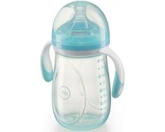 Бутылочка Happy Baby «Anti-Colic Baby Bottle» с соской из силикона с рождения, 300 мл. в ассортименте