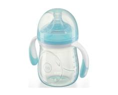 Бутылочка Happy Baby «Anti-Colic Baby Bottle» с соской из силикона с рождения, 180 мл. в ассортименте