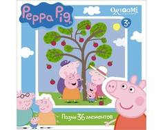 Пазл Origami «Peppa Pig: Сбор яблок» 36 эл.