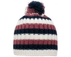 Шапка для девочки Barkito, белый, джинс