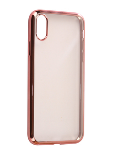 Аксессуар Чехол Svekla Flash Silicone для iPhone X Pink Frame SVF-APX-PINK
