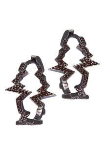 Серебряные серьги-кольца Caviar Jewellery