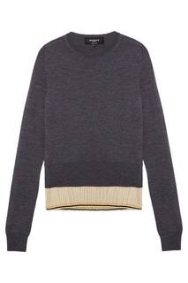 Шерстяной джемпер с плиссировкой Rochas