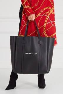 Черная сумка-тоут с логотипом Balenciaga