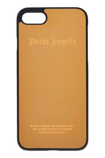 Золотистый чехол для iPhone 7 Palm Angels