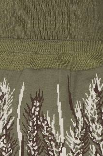 Платье из шерсти с баской 7КА