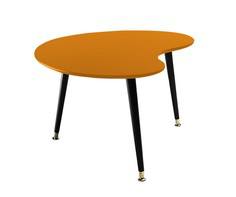 Журнальный столик почка (woodi) оранжевый 89.0x42.0x68.0 см.