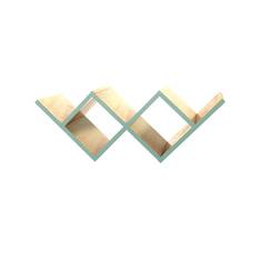 Полка для гостиной woo shelf (woodi) зеленый 90.0x30.0x30.0 см.
