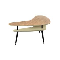 Журнальный столик бумеранг (woodi) зеленый 90.0x57.0x67.0 см.