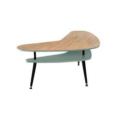 Журнальный столик бумеранг (woodi) зеленый 90.0x57.0x67.0 см.