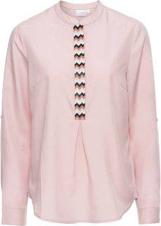 Блузка с аппликацией из бусин (розовый) Bonprix