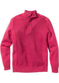 Пуловер Regular Fit (красный) Bonprix
